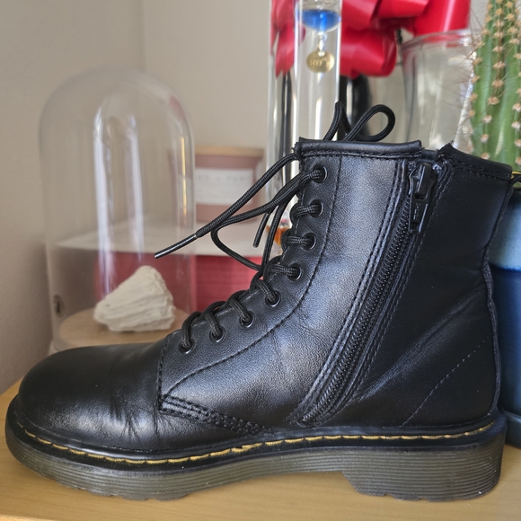 Dr. Martens Black Leather Lace-Up Boots - Picture 4 of 6